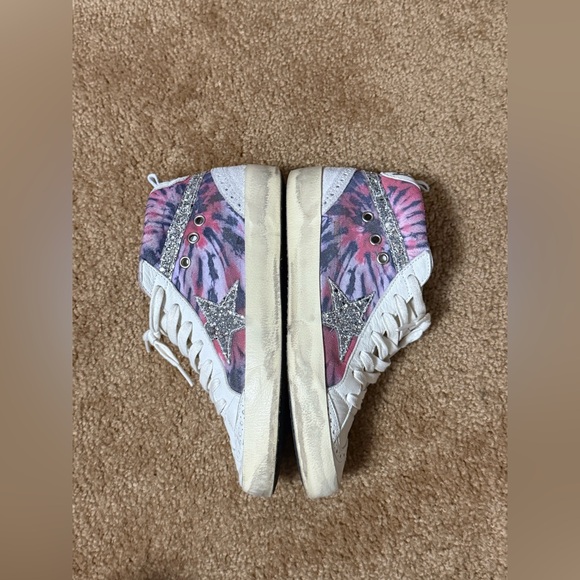 Golden Goose MIDSTAR TIE DYE SUEDE SNEAKERS IN TIE DYE PINK BLAC - sz 7 (37) - Picture 9 of 11